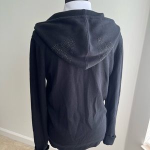 Grayse Silk Cashmere Rhinestone Hoodie